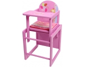 Knorrtoys Puppenhochstuhl Little Princess (Pink) [Kinderspielzeug]