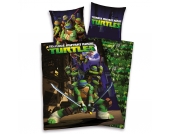 Wende- Kinderbettwäsche Teenage Mutant Ninja Turtles, Linon, 135 x 200 cm